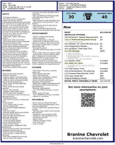 2017 Chevrolet Cruze LT