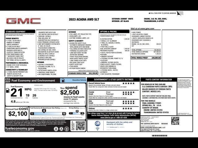 2023 GMC Acadia SLT
