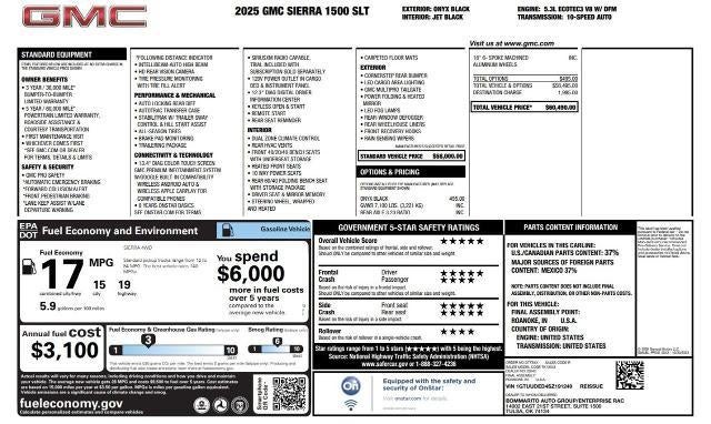 2025 GMC Sierra 1500 SLT