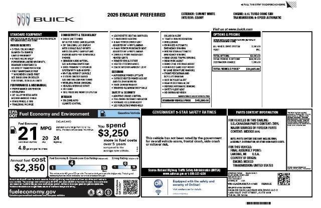 2026 Buick Enclave Preferred