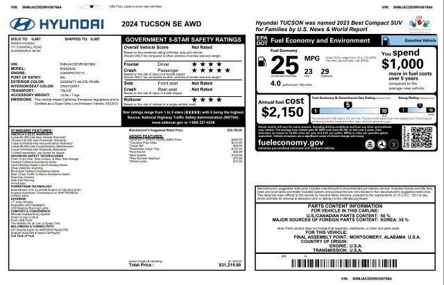 2024 Hyundai Tucson SE